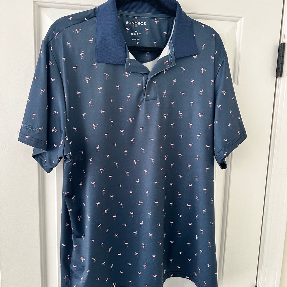 Mizzen + Main flamingo polo